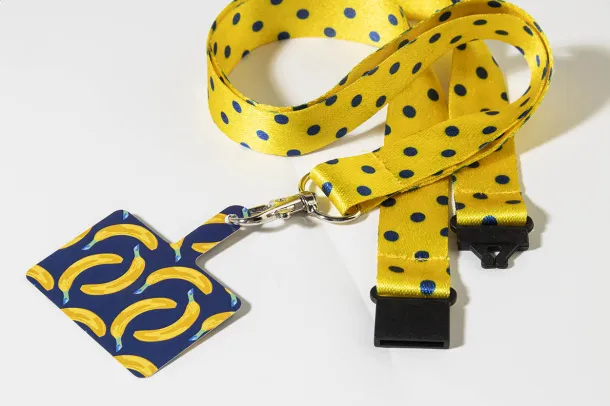 Subyard Mobile Safe custom RPET mobile holder lanyard White