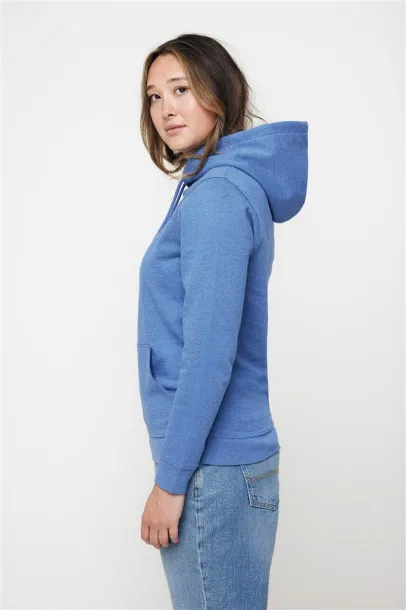  Iqoniq Torres unisex neobojeni hoodie od recikliranog pamuka, 340 g/m² - iqoniq heather blue