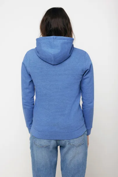  Iqoniq Torres unisex neobojeni hoodie od recikliranog pamuka, 340 g/m² - iqoniq heather blue