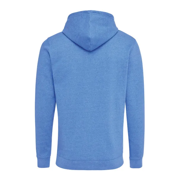  Iqoniq Torres unisex neobojeni hoodie od recikliranog pamuka, 340 g/m² - iqoniq heather blue