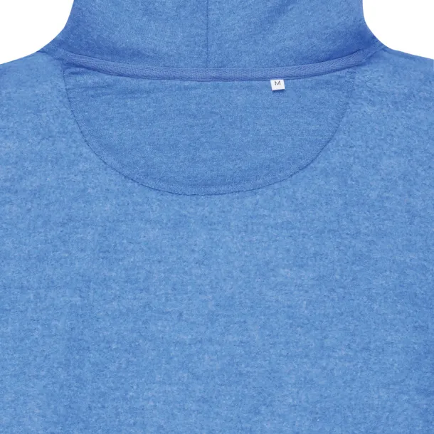 Iqoniq Torres unisex neobojeni hoodie od recikliranog pamuka, 340 g/m² - iqoniq heather blue