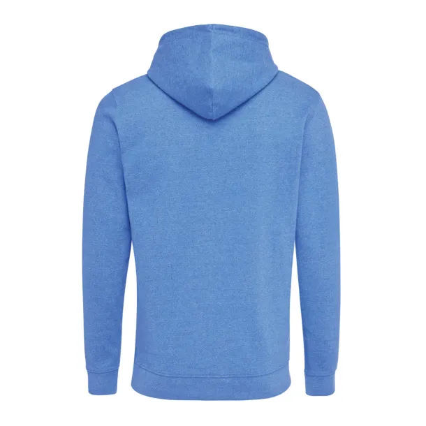 Iqoniq Torres unisex neobojeni hoodie od recikliranog pamuka, 340 g/m² - iqoniq heather blue