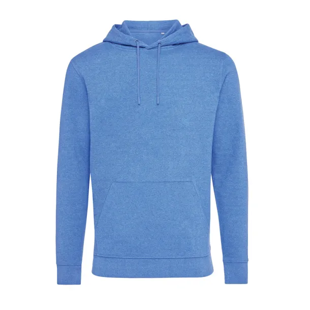  Iqoniq Torres recycled cotton hoodie undyed, natural raw - iqoniq heather blue