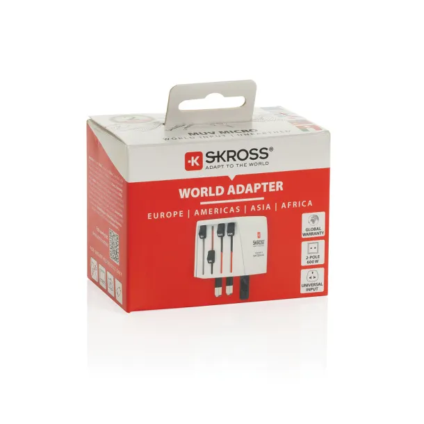 SKROSS World Travel Adapter MUV Micro - Skross White