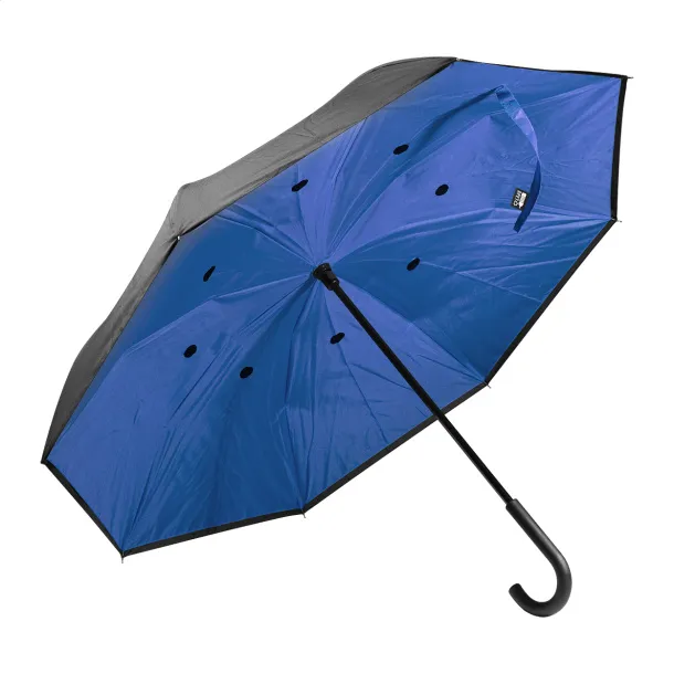 Raura RPET reversible umbrella Blue