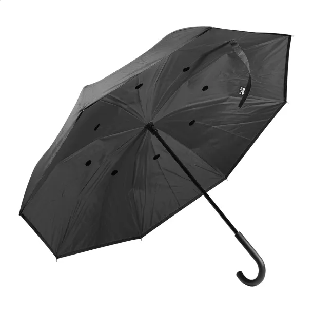 Raura RPET reversible umbrella Black