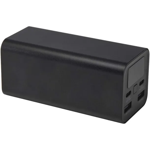 Acamar 20.000 mAh 70W recycled aluminium laptop power bank Crna