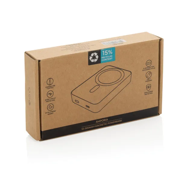 Amporia magnetska prijenosna baterija, 10 000 mAh - XD Collection Crna