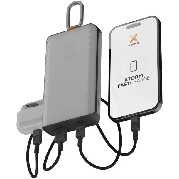 Xtorm XG2S101 Go2 10.000 mAh 15W solar power bank with light - Xtorm Charcoal