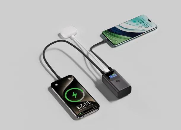 Urban Vitamin Campbell Urban Vitamin Campbell 55W 10.000mAh pocket powerbank - Urban Vitamin Anthracite