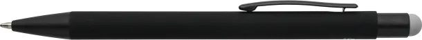  Recycled aluminium rubberized ballpen Formentera Vino