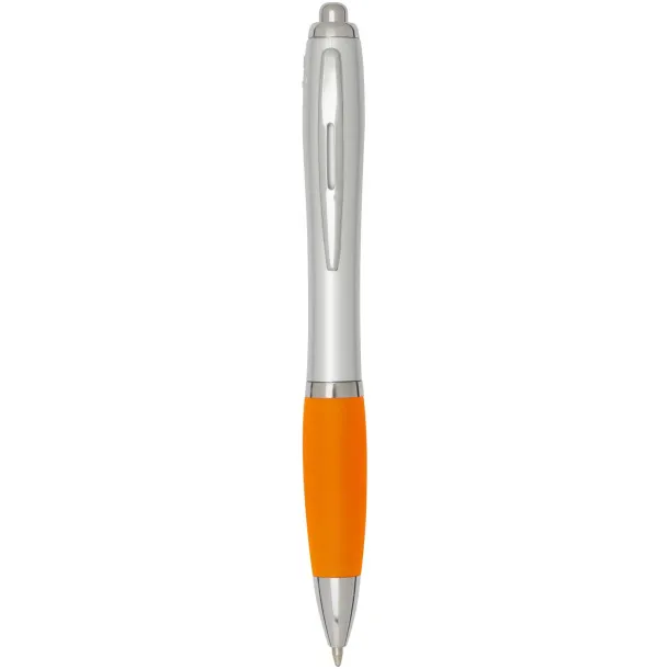 Nash RCS Kemijska olovka sa srebrnim tijelom i obojenim gripom (crna tinta) Narančasta