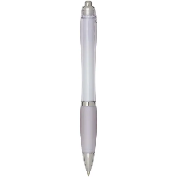 Nash RCS recycled plastic ballpoint pen with coloured barrel and grip (blue ink) Lilac