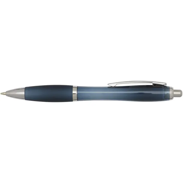 Nash RCS recycled plastic ballpoint pen with coloured barrel and grip (blue ink) Hale Blue