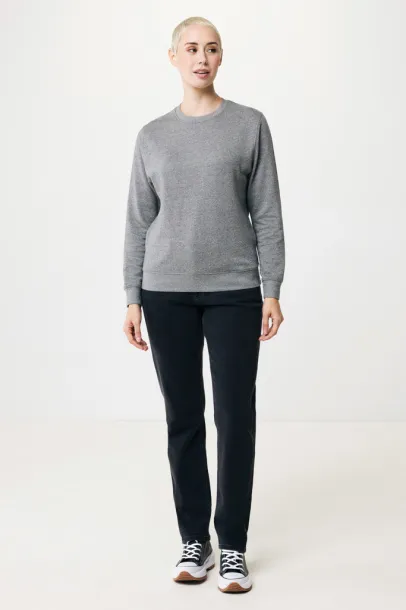  Iqoniq Etosha lightweight recycled cotton crew neck - iqoniq light heather anthracite