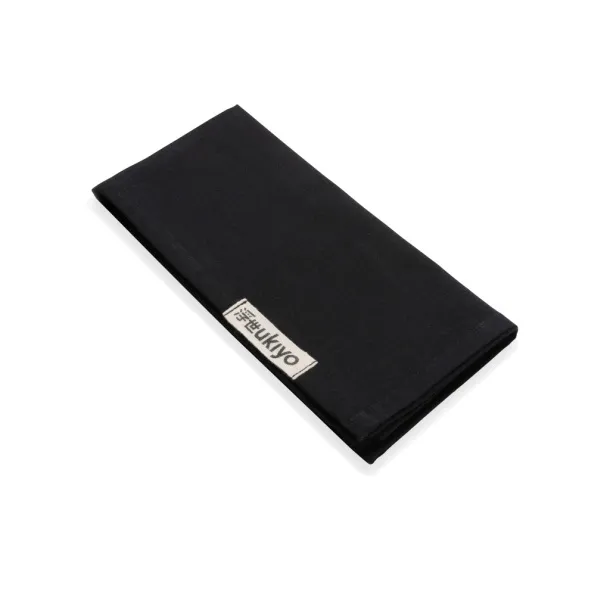  Ukiyo Aware™ 180gr rcotton table napkins 4pcs set - Ukiyo Black 