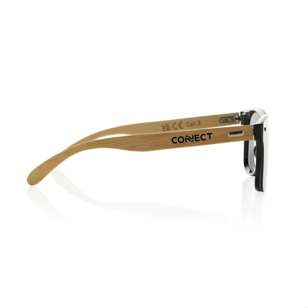  Prism RCS recycled plastic sunglasses with bamboo frame - XD Collection brown