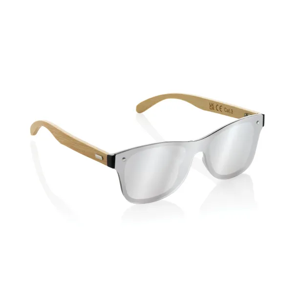  Prism RCS recycled plastic sunglasses with bamboo frame - XD Collection brown
