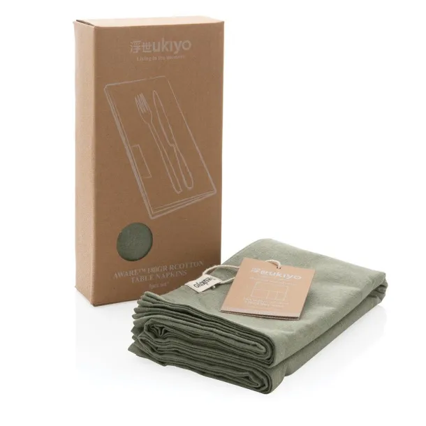  Ukiyo Aware™ 180gr rcotton table napkins 4pcs set - Ukiyo 45533C 