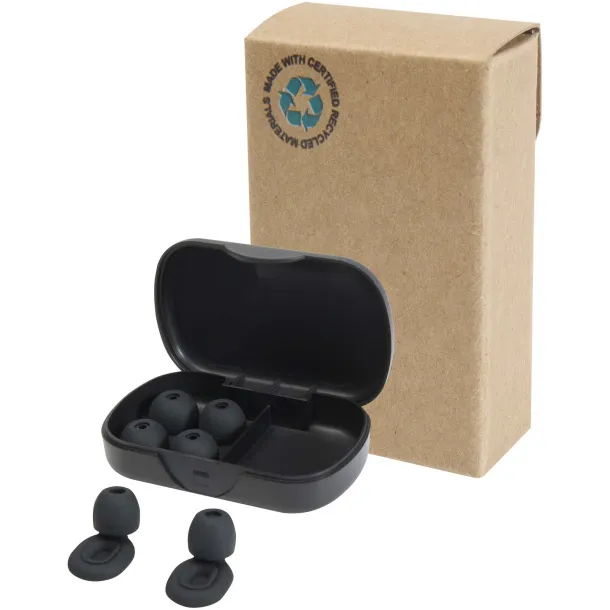 Hush earplugs Crna