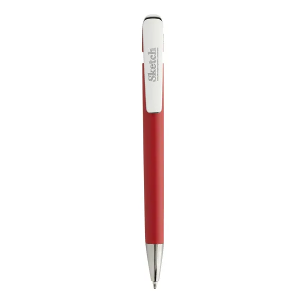 Glide GRS certificirana R-ABS olovka s metalnom kopčom - XD Collection Crvena