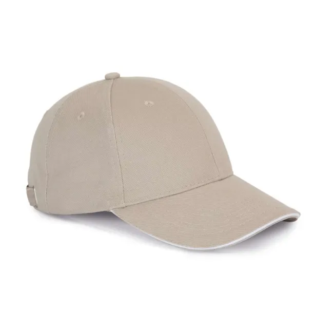 ORLANDO 6 PANEL CAP - K-UP Beige White