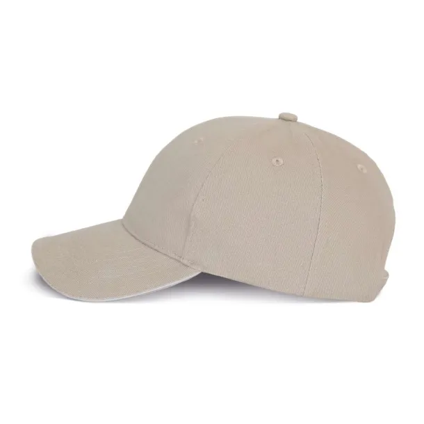 ORLANDO 6 PANEL CAP - K-UP Beige White