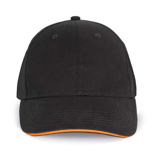 ORLANDO 6 PANEL CAP - K-UP Black Orange