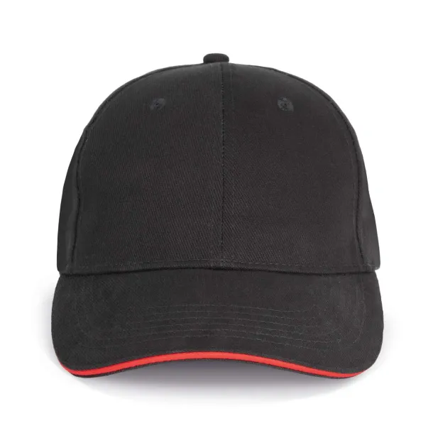 ORLANDO 6 PANEL CAP - K-UP Black Red