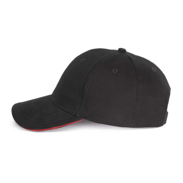 ORLANDO 6 PANEL CAP - K-UP Black Red