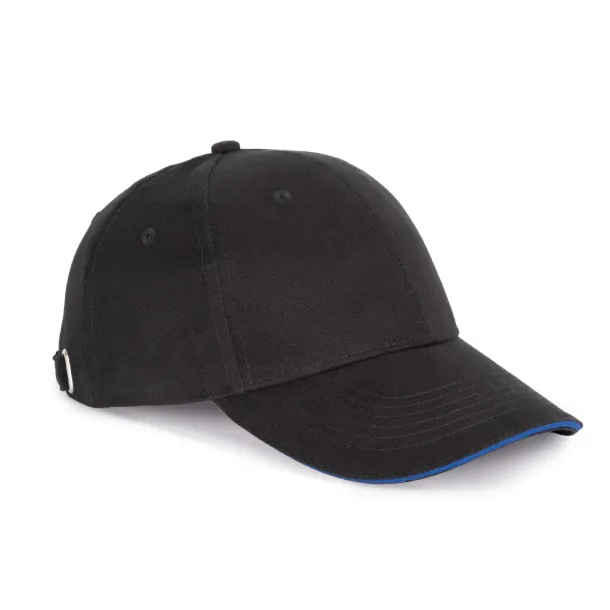 ORLANDO 6 PANEL CAP - K-UP Black Royal blue