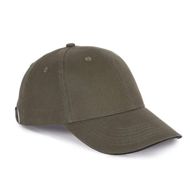 ORLANDO 6 PANEL CAP - K-UP Khaki Black
