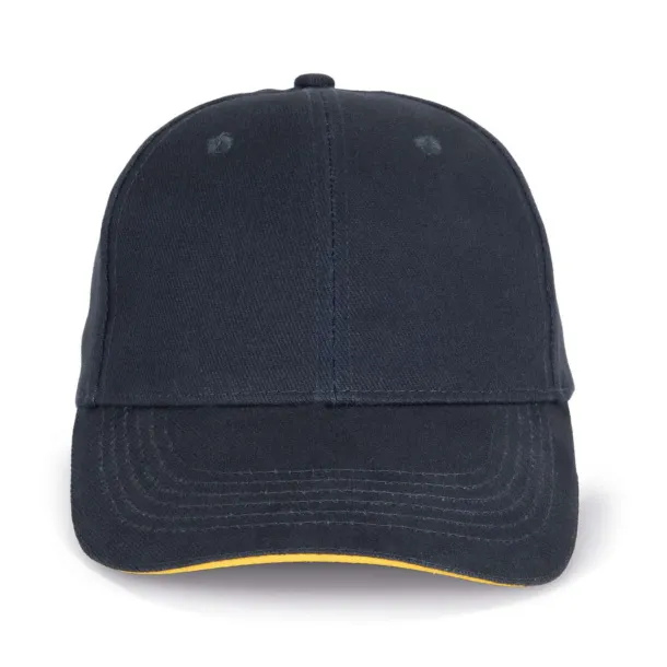 ORLANDO 6 PANEL CAP - K-UP Navy Yellow