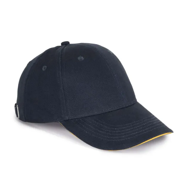 ORLANDO 6 PANEL CAP - K-UP Navy Yellow
