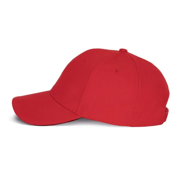 ORLANDO 6 PANEL CAP - K-UP Red Black