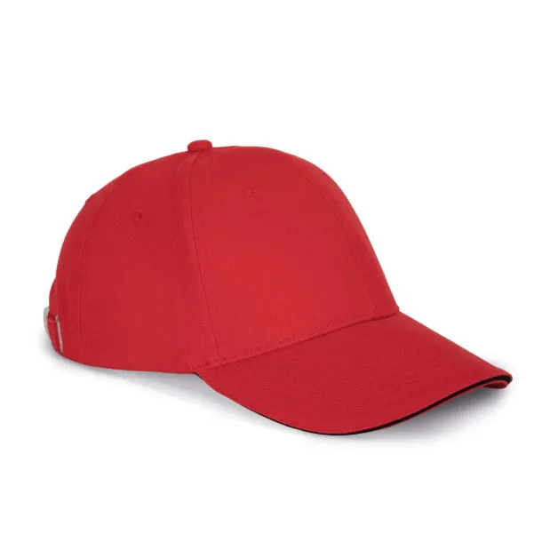 ORLANDO 6 PANEL CAP - K-UP Red Black