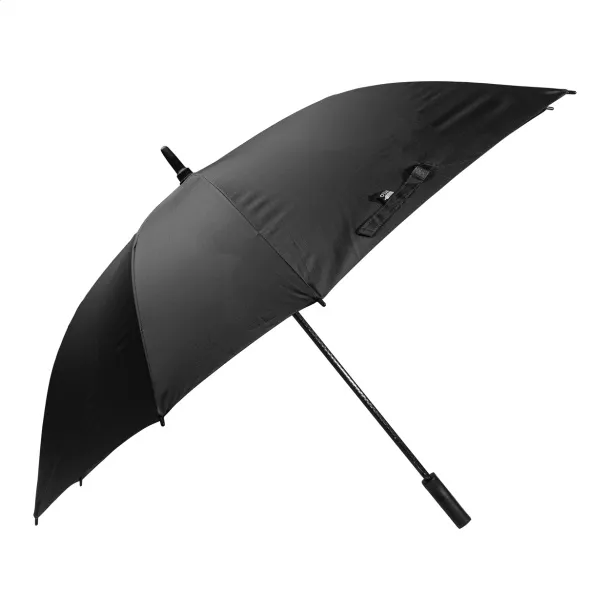 Quadstorm square RPET umbrella Black