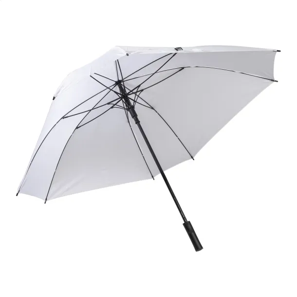 Quadstorm square RPET umbrella White
