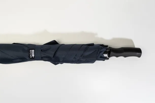 Quadstorm square RPET umbrella Dark blue