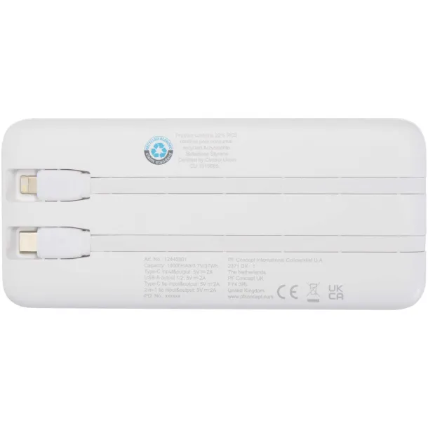 Adhil Prijenosna baterija - 10 W, 10 000 mAh Bijela