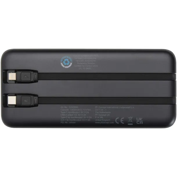 Adhil Prijenosna baterija - 10 W, 10 000 mAh Crna