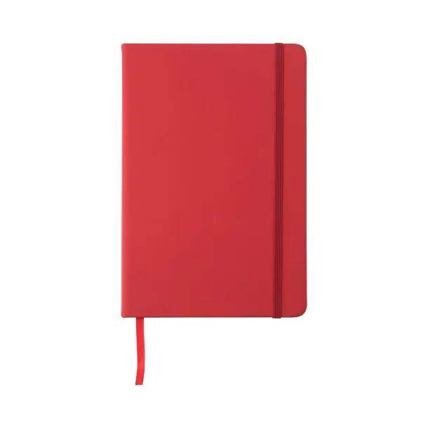 Eva PU notebook A5 Crvena