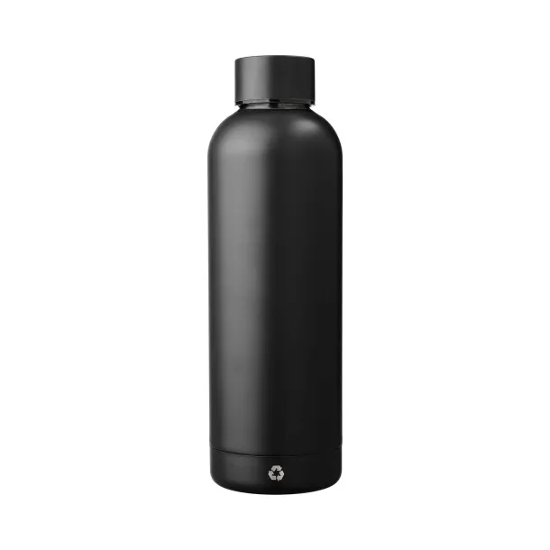 ISAIAH Recycled stainless steel bottle Crna