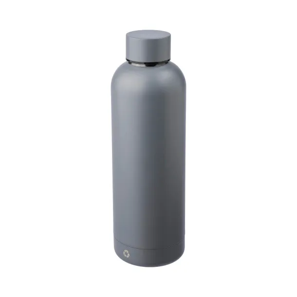 ISAIAH boca od recikliranog nehrđajućeg čelika, 500 ml Siva