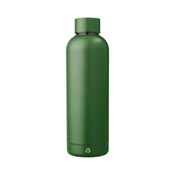 ISAIAH Recycled stainless steel bottle Šumski zelena