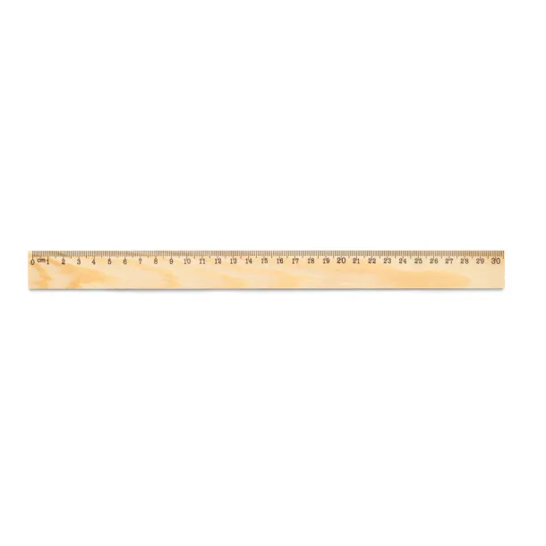 WESLEY 30 Drveno ravnalo od borovine, 30 cm Prirodna
