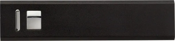KATHY aluminijska prijenosna baterija, 2 600 mAh Crna