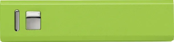 KATHY aluminijska prijenosna baterija. 2.600 mAh Limeta