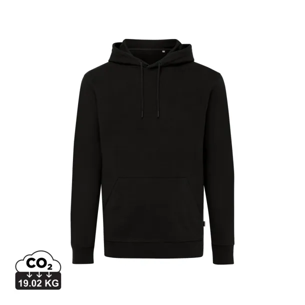  Iqoniq Jasper unisex hoodie od recikliranog pamuka - iqoniq Crna