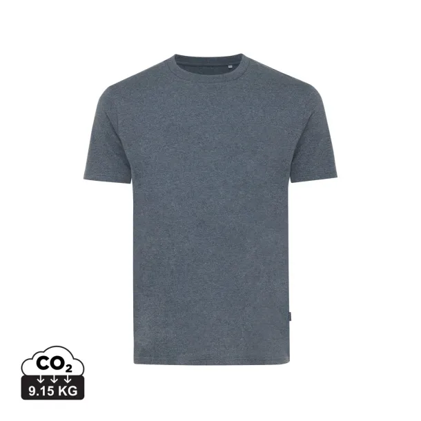  Iqoniq Manuel recycled cotton unisex t-shirt undyed, natural raw - iqoniq heather navy